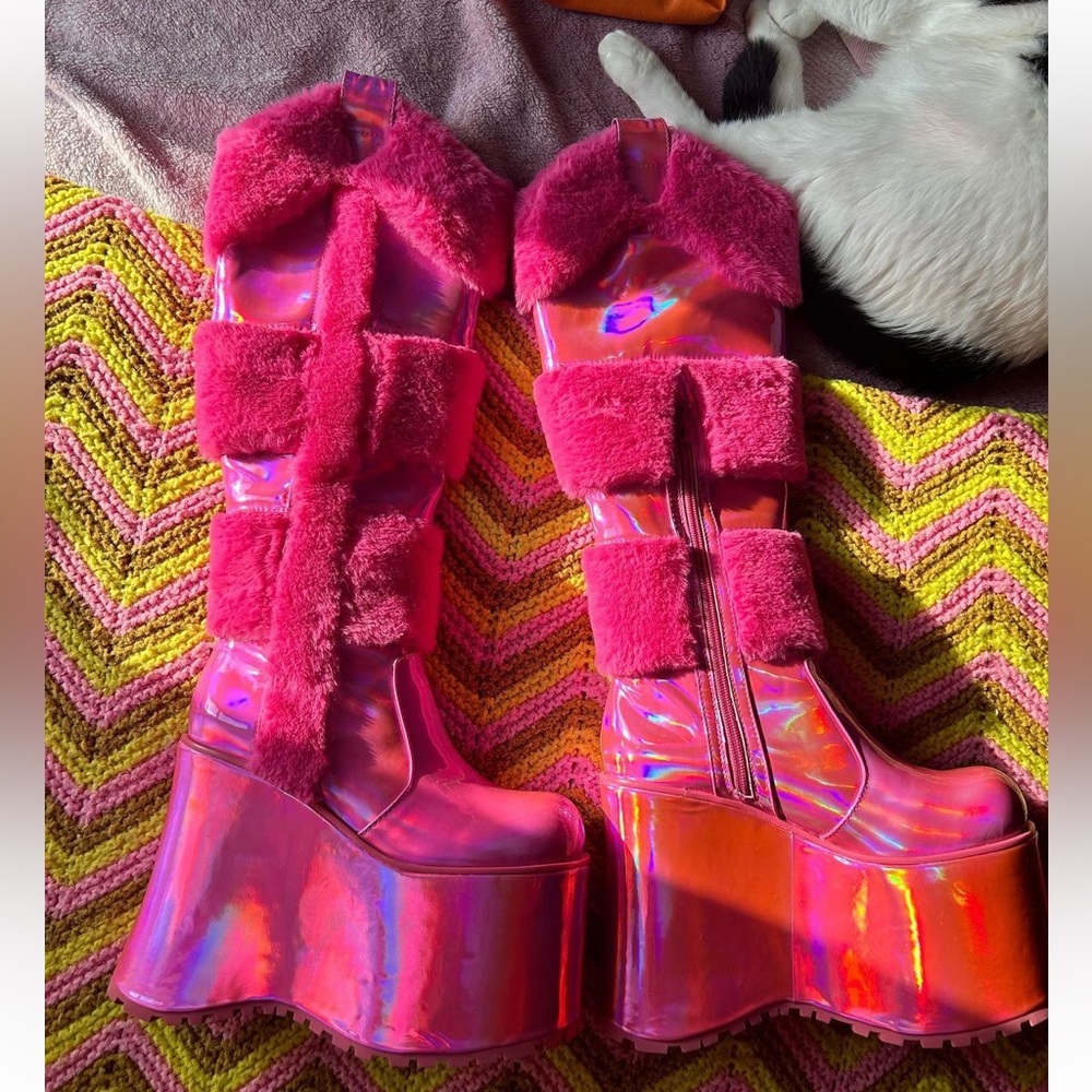 pink, rave, platform, western, edc, electric forest, dollskill, club exx